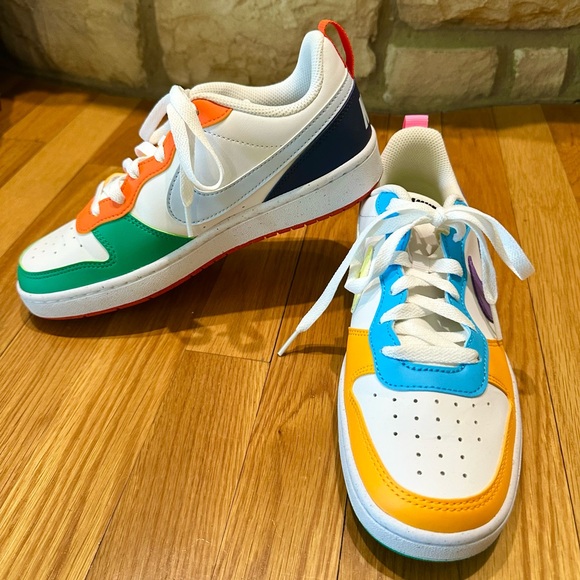 Brand New Youth size 6 Nike Court Borough Recraft Multicolor Low-Top Sneakers - Picture 2 of 11